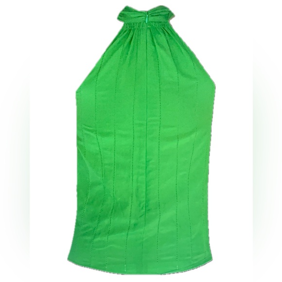 Green Frame Halter Sleeveless Top - Picture 2 of 2
